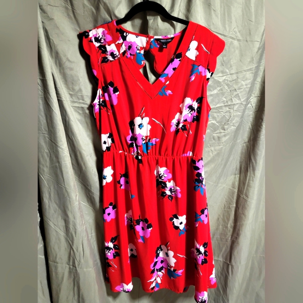 41 Hawthorn dress lg red